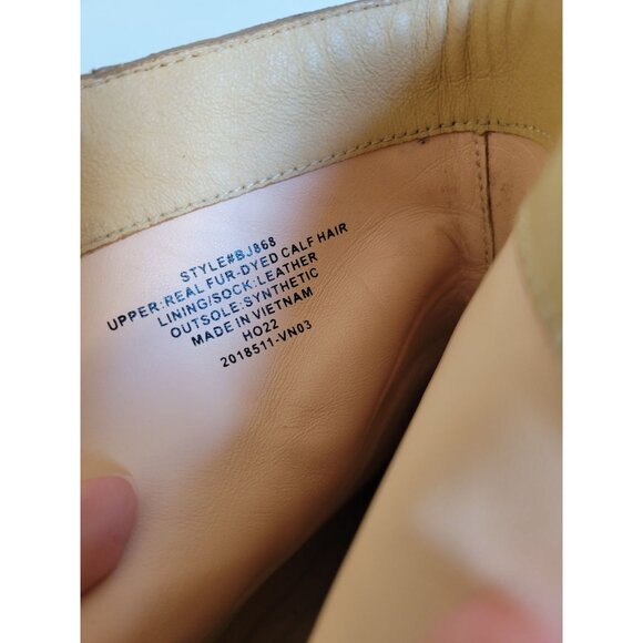 J. Crew Calf Hair Stevie Leopard print ankle boots size 6.5 Preppy kitten heel - Picture 2 of 6